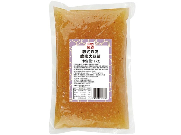 韩式炸鸡蜂蜜大蒜酱产品展示