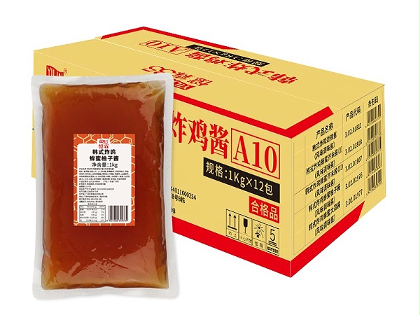 韩式炸鸡蜂蜜柚子酱产品展示